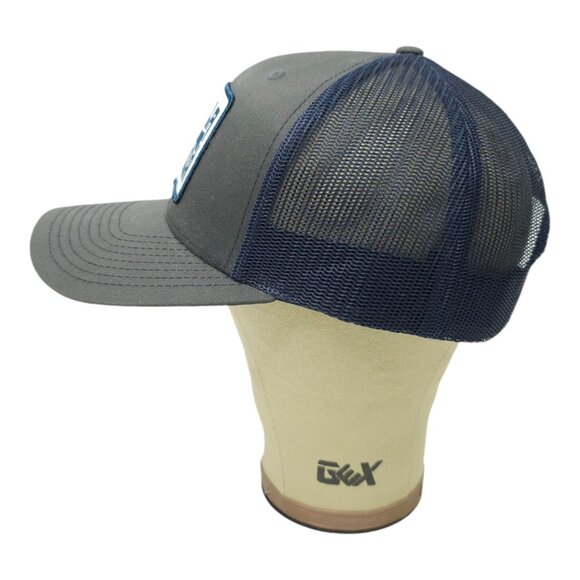 Fallapalooza Patch Mesh Snapback Cap Trucker Baseball Hat Richardson Gray Blue - Picture 10 of 13